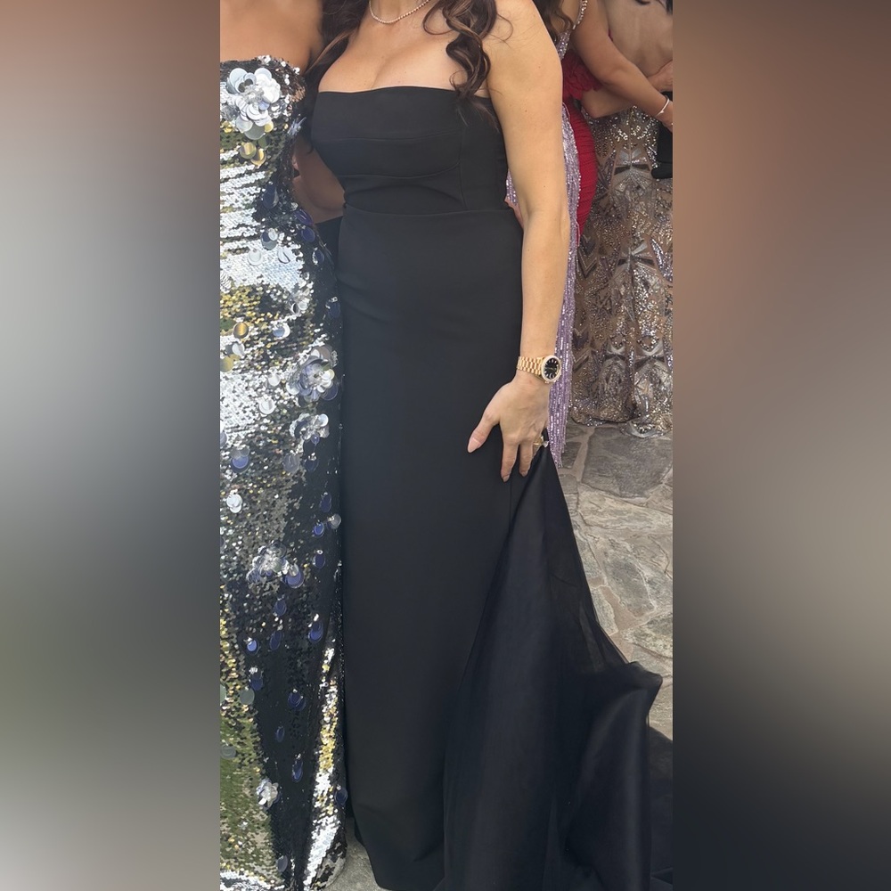 Black Strapless Gown - Picture 5 of 5